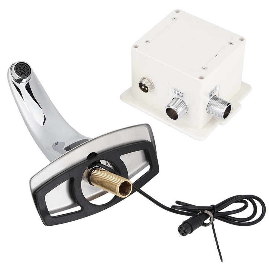/2in Automatic Electronic Sensor Touchless Faucet Bathroom Single Home Tap