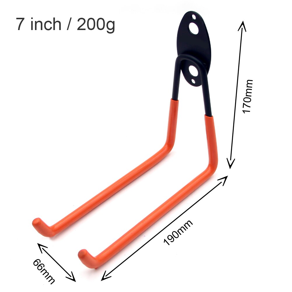 Metal Garage Storage Double Hooks Heavy Duty Wall Mount Non-slip Garage Hanger for Organizing Power Tools Ladders Bulk Items: Light Green