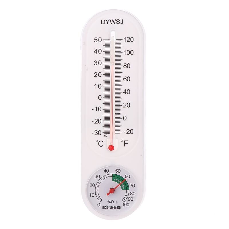 Indoor Outdoor Wall Hung Thermometer Hygrometer Garden Office Temperature Logger