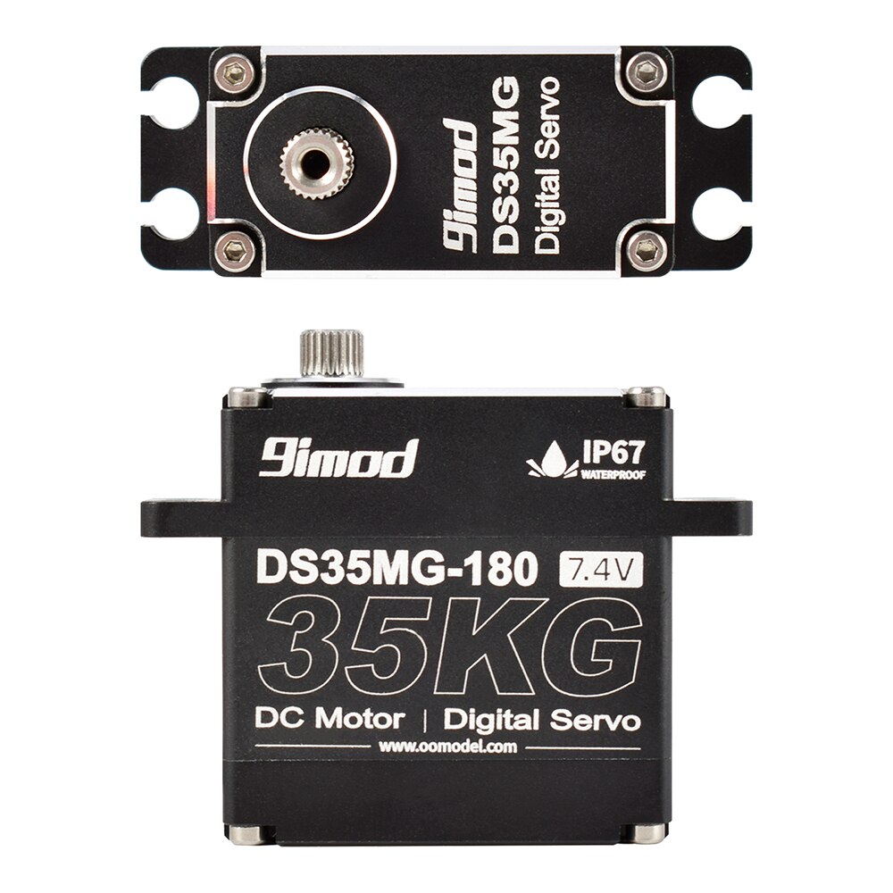 9Imod DS35MG 35Kg Waterpoof Servo 180 °/270 ° Volledige Aluminium Case Rvs Gear High Torque voor 1/6 1/8 1/10 1/12 Rc Auto Diy