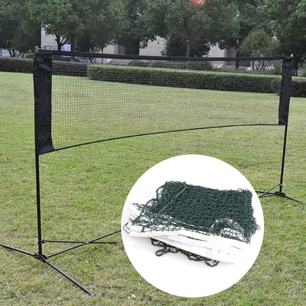 Fuld størrelse standard badminton net fjerbold sport træningsspil udendørs tennis net mesh volleyball net øvelse