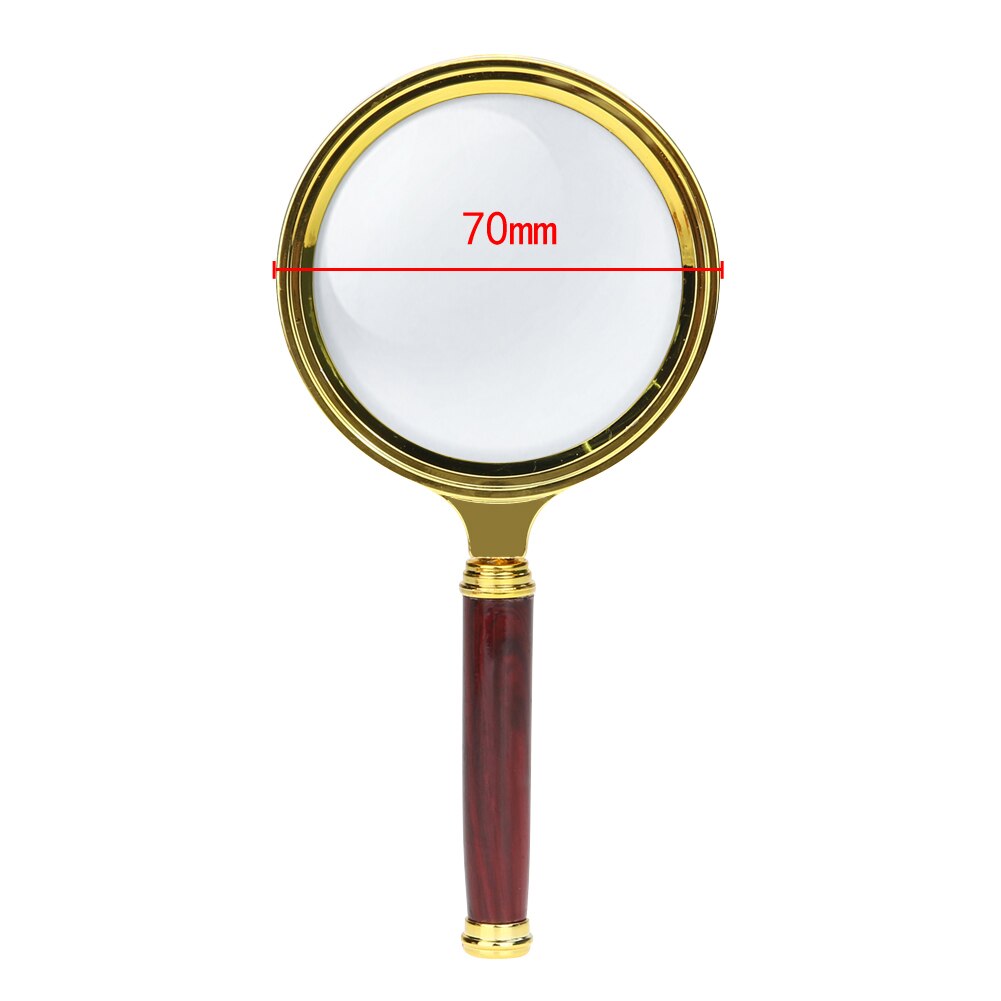 1Pc 60Mm 10X Vergrootglas Draagbare Handheld Vergrootglas Voor Sieraden Krant Boek Lezen High Definition Eye Loep Glas: 70mm