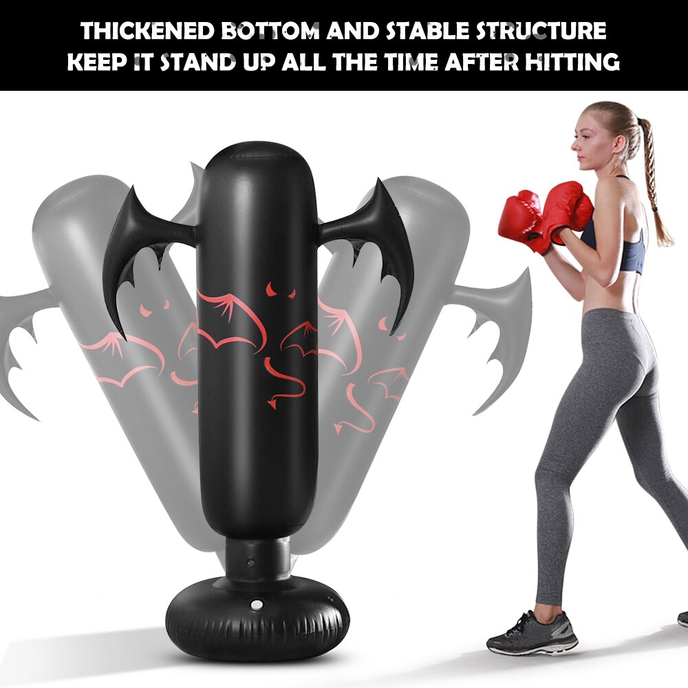 5.2ft opblaasbare pvc bokszakken opblaasbare bokszak fitness boksdoelzak gym training fitness bokszak