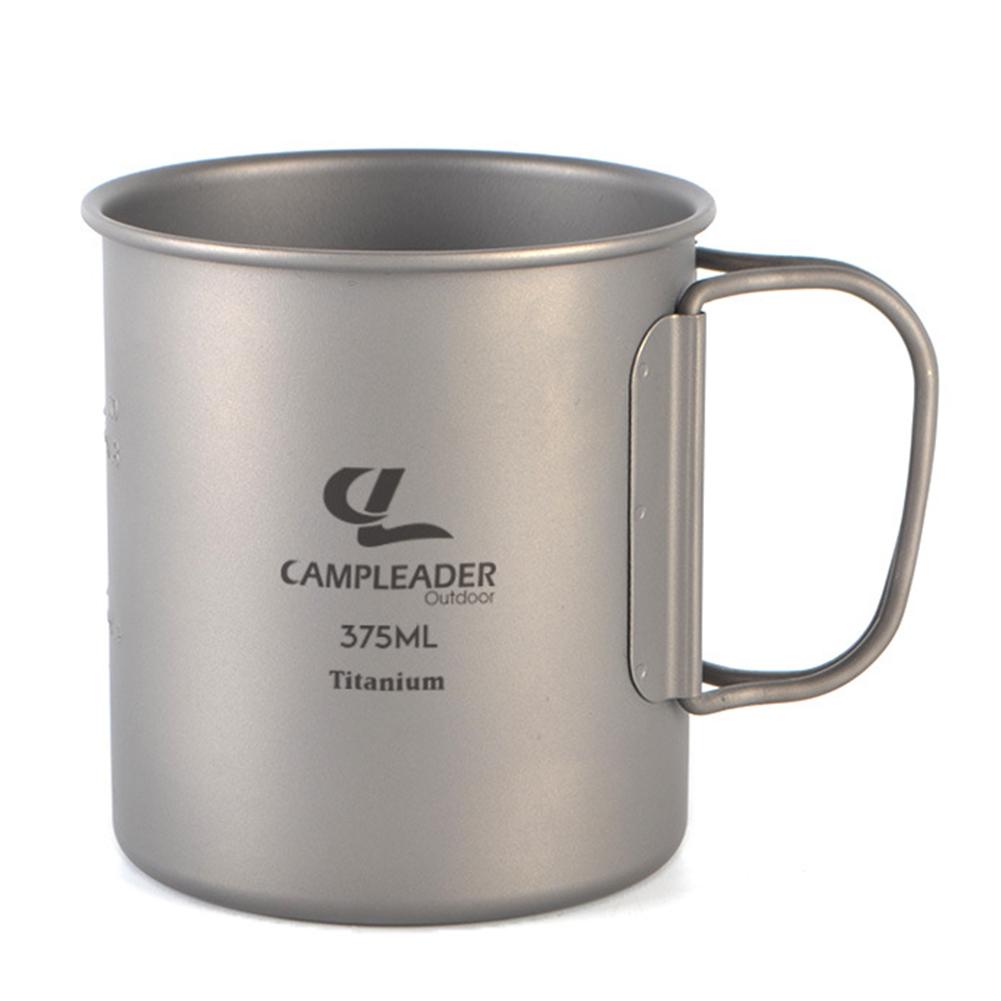 250 ml/375 ML Outdoor Opvouwbare Drinkbeker Draagbare Cup Pure Titanium Water Cup Kan Worden Verbrand Water Camping titanium Cup