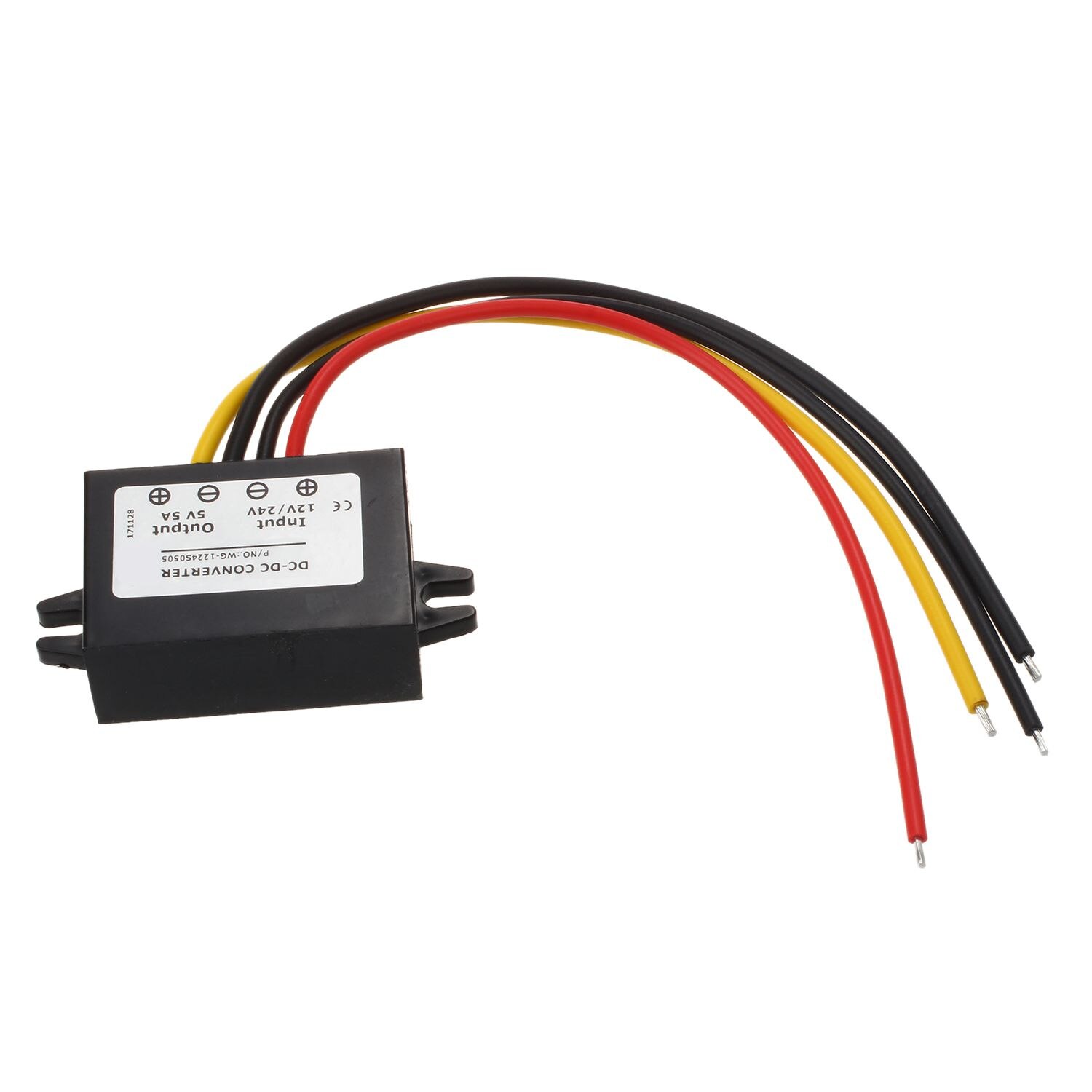 Cc/cc cc 12 V/24 V abaisseur au transformateur de puissance cc 5V 5A 25W