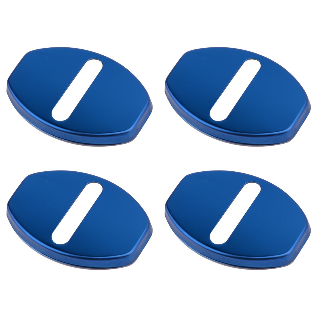 Car 4pcs Stainless Steel Door Lock Cover Buckle Trim Cap Decor Protective Case Fit for Porsche Boxster Cayman Cayenne: blue