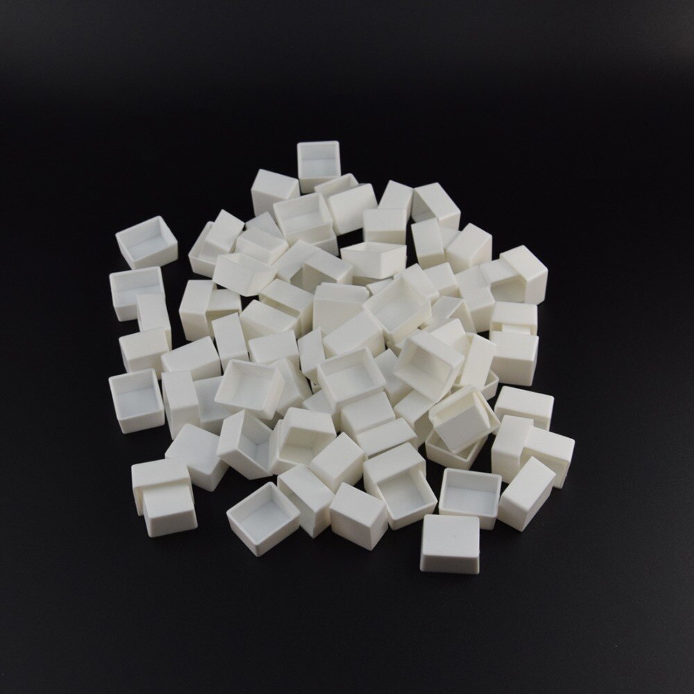 Barteen Pans for Watercolor Palette Pigment Plastic Empty Pans or Art Painting Palette Supplies Transparent Pan and White Pan