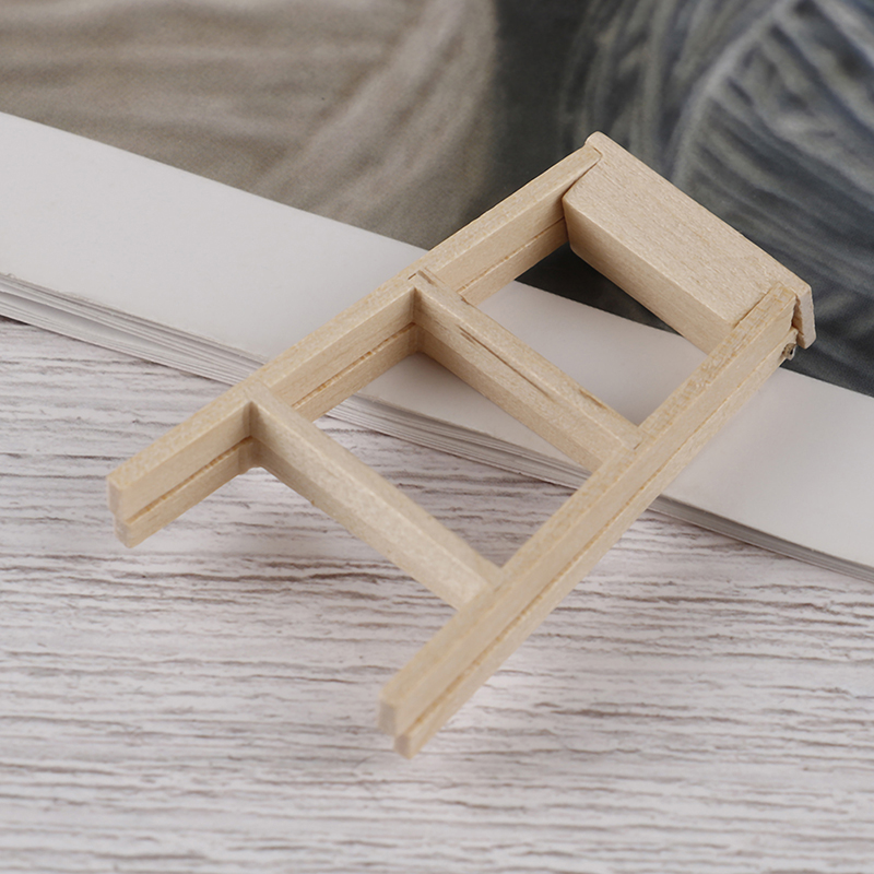 1:12 Poppenhuis Miniatuur Meubels Houten Ladder
