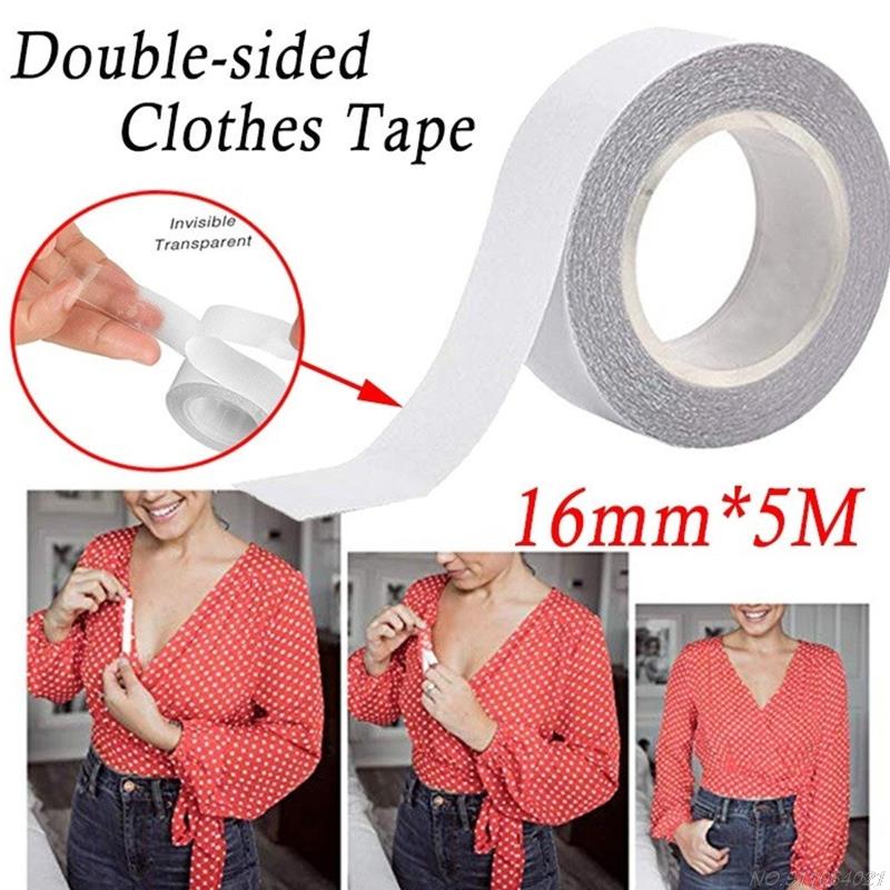 Double Sided Clothing Body Tape Strips Safe Sweatproof Waterproof Clear Self-Adhesive Sticker for Women Dress Clothes