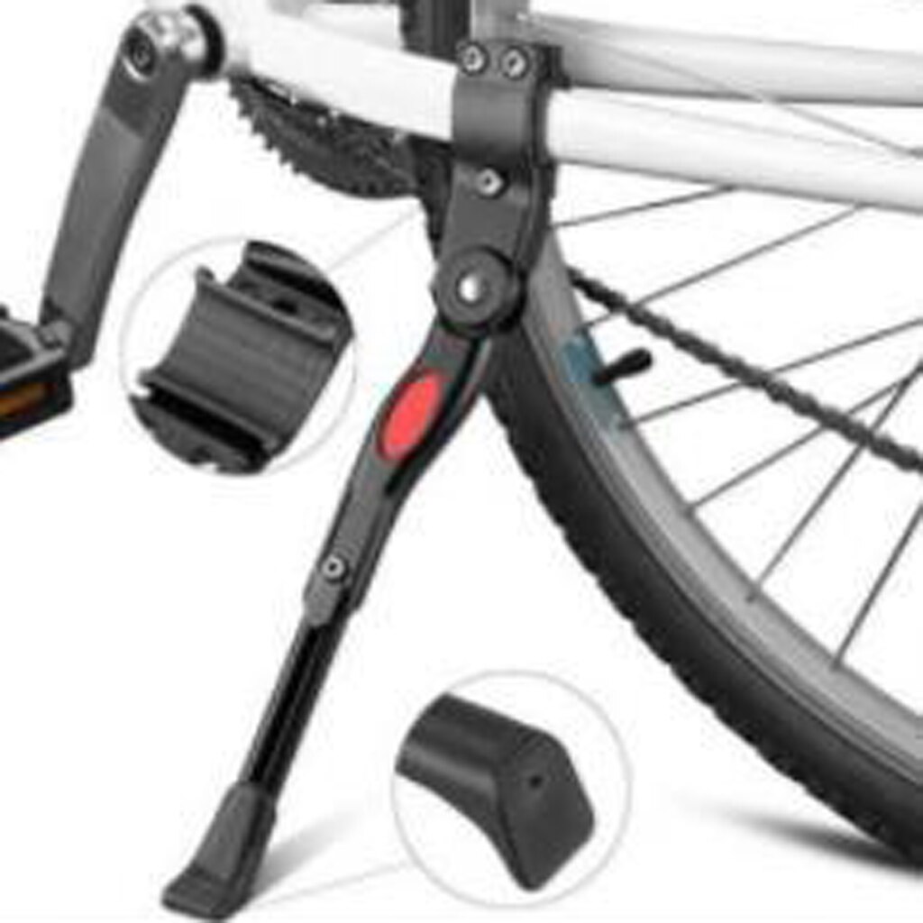Pata de cabra ajustable para bicicleta, soporte lateral para bicicleta de 22-27 pulgadas, para adultos