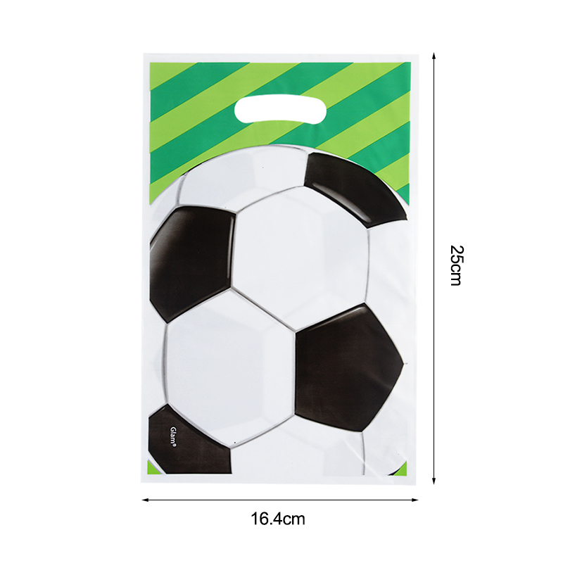 10/20/30pcs Football Thème Faveurs Bonbons Sacs De Football Emballage Sac de Traitement Garçon Enfants Fournitures de Décoration de Fête D'anniversaire