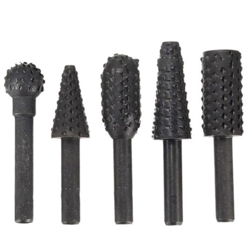 5pcs1/4 HCS juego de brocas de perforación herramientas de corte de madera PVC tallado agujeros suministros para el jardín y hogar