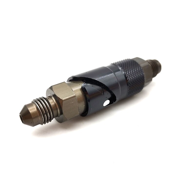 3 AN Quick Release Dry Brake Line Coupling Fitting Adapter Black Aluminum CNC