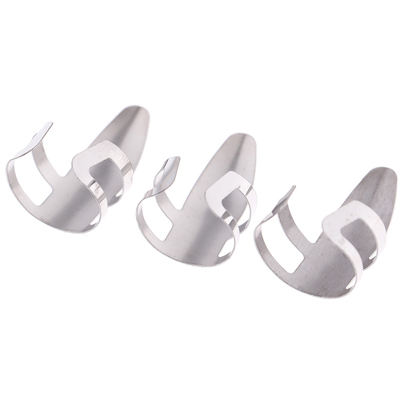 Nowe 3 paznokcie u rąk kostki robić gitary plektrony zestaw metalowa akustyczna elektryczna gitara basowa akcesoria gitarowe ze stali nierdzewnej