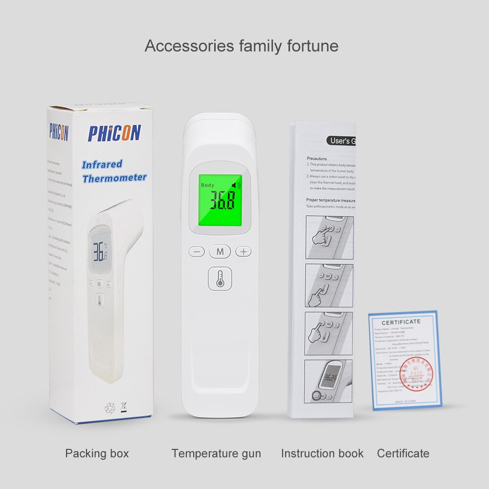 YOUWEMED Infrared Thermometers For Body Non-Contact Digital Thermometer Adult Fever Thermometer (White)