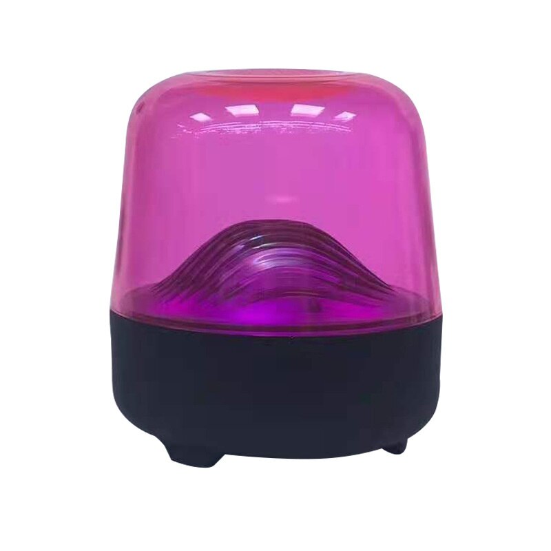 L17-b Kleur Lamp Bluetooth Speaker Mini Transparante Handige Kaart Creatieve Kleurrijke Lamp Audio: Red