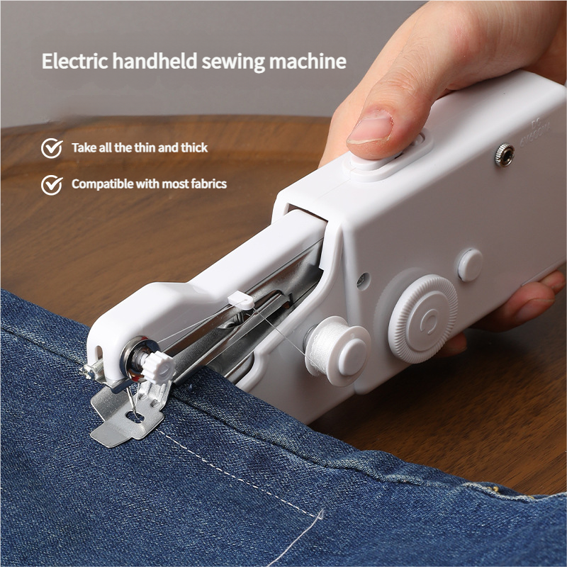 Håndholdt bærbar symaskin / mini elektrisk symaskin / lommesymaskin, egnet for sying, reparasjon og produksjon