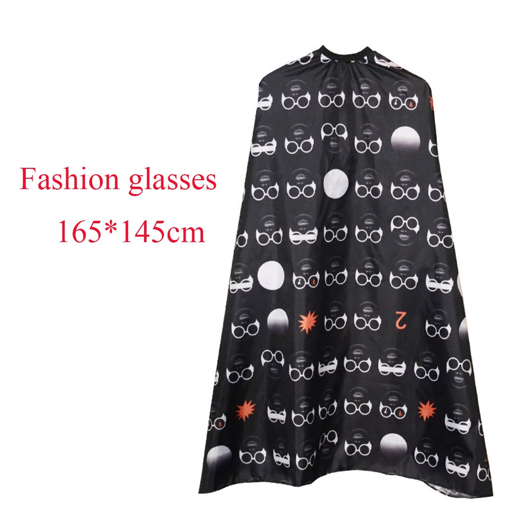 Cape de Coiffeur , Style Rétro pour Salon de coiffure, Accessoire en Tissu Imperméable pour Coupe de Cheveux, Barbe: Fashion glasses