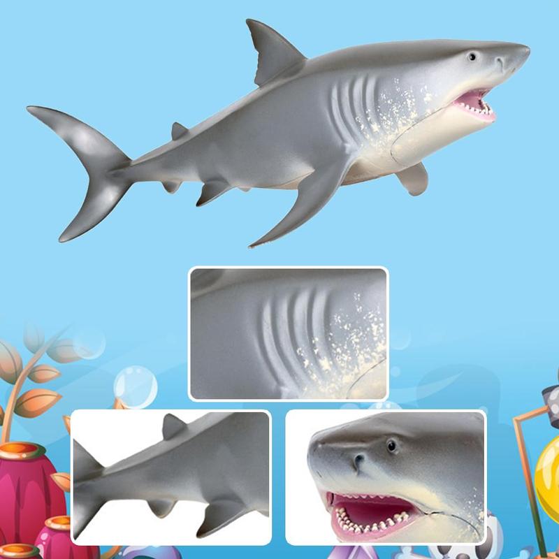 Børns simulering havliv stor hvid haj megalodon legetøj haj haj model hammerhead  v2 i 3