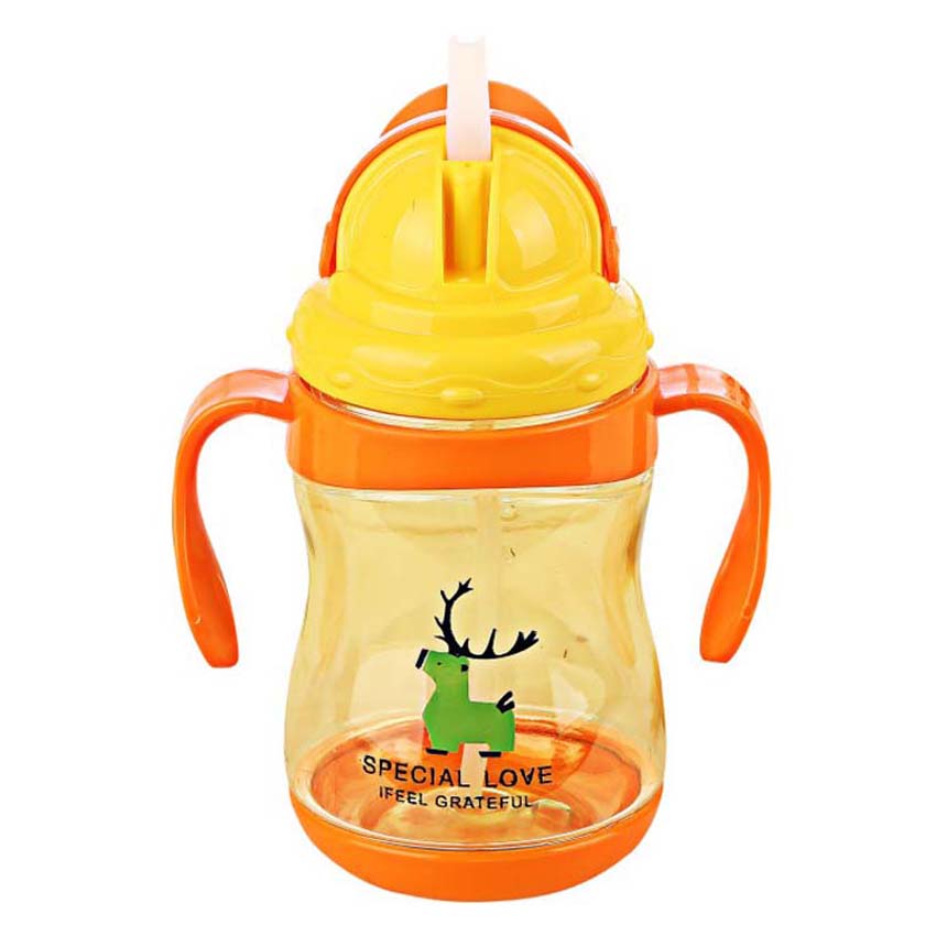 300ml babybekers met zachte tuit en handvat, voor het leren drinken van water, melk en vruchtensap, voor het leren drinken van kinderen.