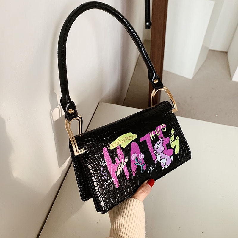 Luksusowe torebki damskie francuski styl skórzana torba na ramię małe torebki dla kobiet sprzęgła torebka moda klapka torebka na ramię