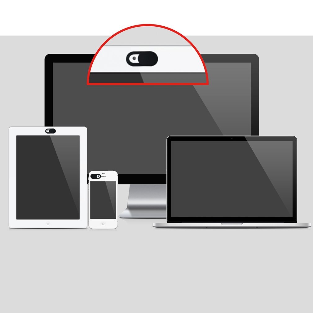 3 Stks/set Ovale Vorm Webcam Cover Sluiter Magneet Slider Plastic Camera Cover Voor Web Laptop Voor Pc Tablet Privacy