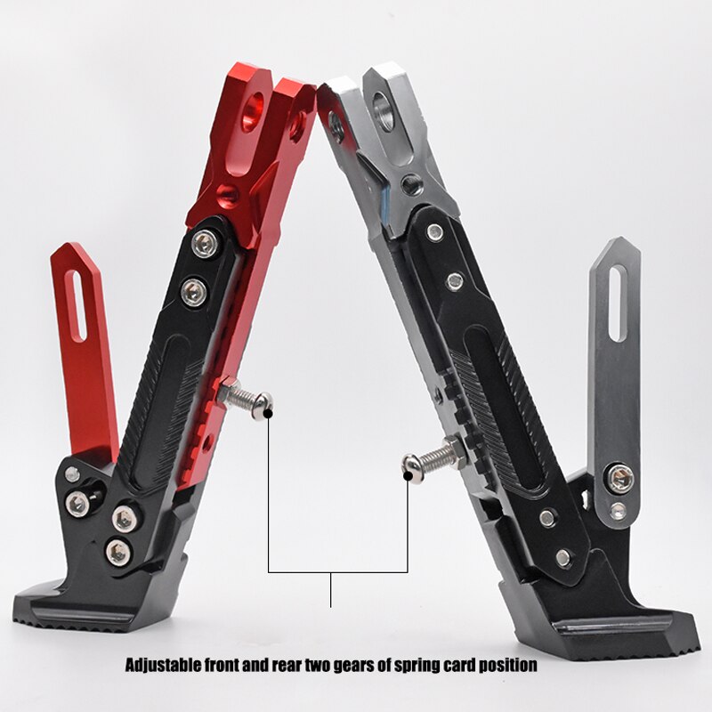 Pata de cabra ajustable para motocicleta eléctrica, soporte lateral para estacionamiento, para moto eléctrica
