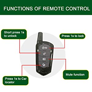Smart Key Car Alarm System system remote Smart Mobile phone Android And IOS controls the security sensor Passive Keyless Entry