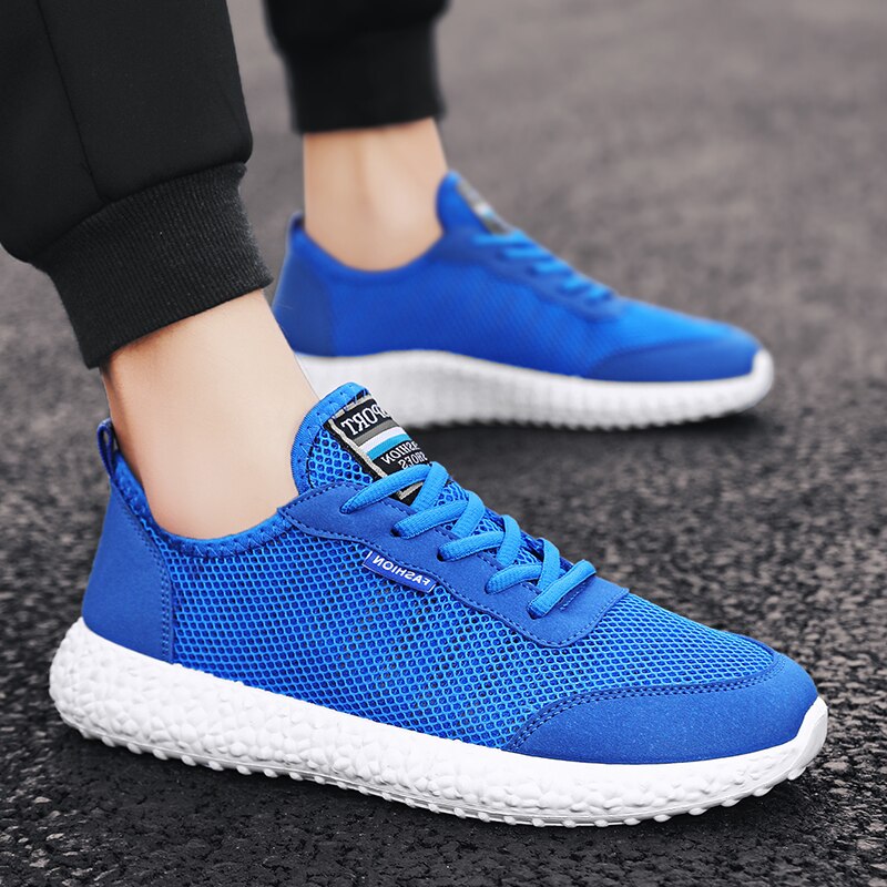 Offre spéciale Tenis Para Hombre hommes Tenis chaussures antidérapant Sport de gymnastique chaussures mâle stabilité athlétique Fitness baskets formateurs pas cher: Bleu / 9.5
