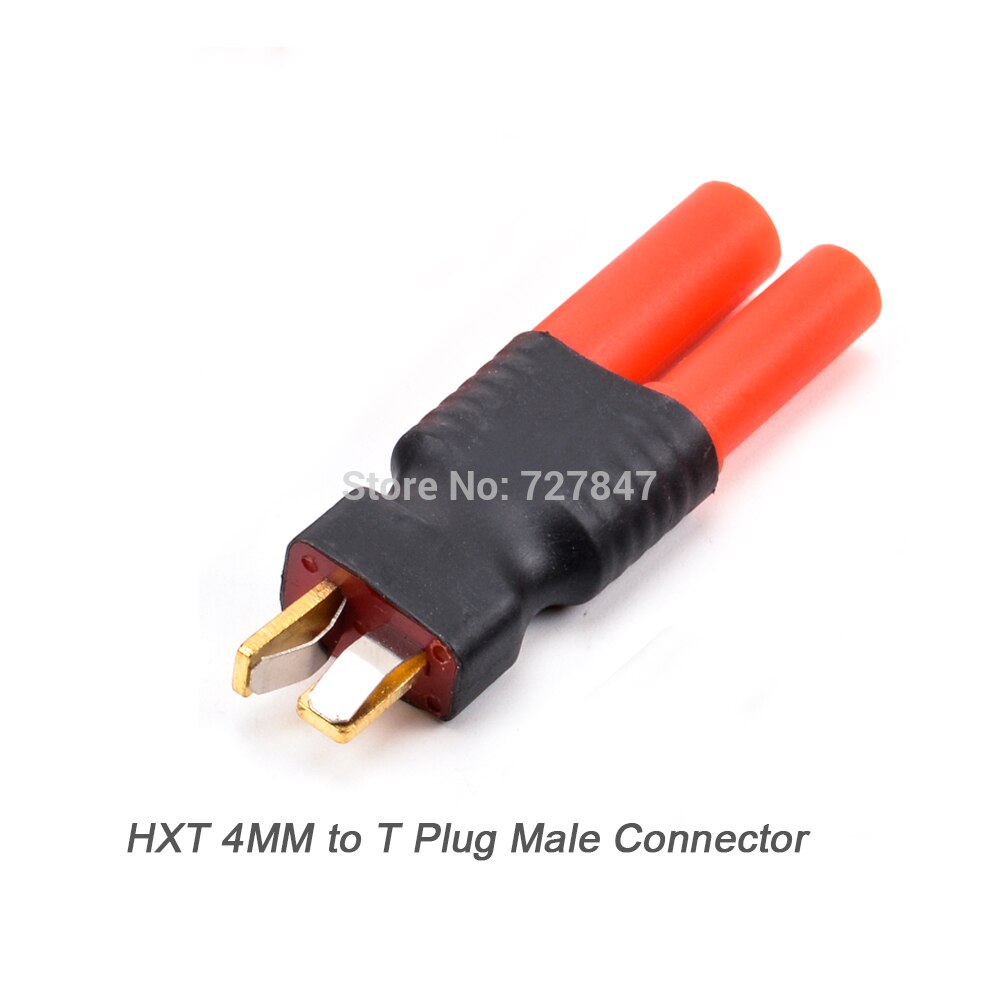 HXT-adaptateur sans fil, prise mâle/femelle de 4MM vers XT60, batterie Lipo, banane Deans: HXT to Male Tplug