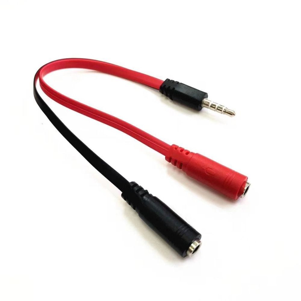 1 Man Naar 2 Vrouwelijke 3.5 Jack Audio Splitter Kabel 1 Vrouw Naar 2 Mannelijke Adapter Snoer Stereo PVC voor hoofdtelefoon/Oortelefoon/Computer/: Black
