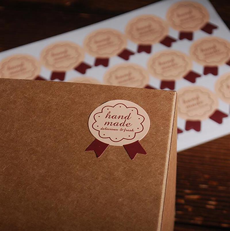 150Pcs Seal Sticker Sticker Afdichting Sticker Sealing Label Biscuit Taart Zak Label Zelfgemaakte Diy Bakken