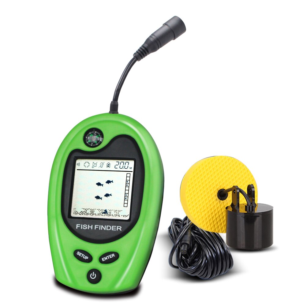 LUCKY FF818 Portable Wired Fish Finder Sounder Fish Alarm Fishfinder 100M Fishing Echo Sounder Fish Detector Pesca