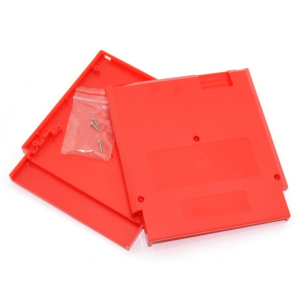 Carcasa de juego de 72 pines, Cartucho de repuesto para NES, funda de plástico con 3 tornillos: Red