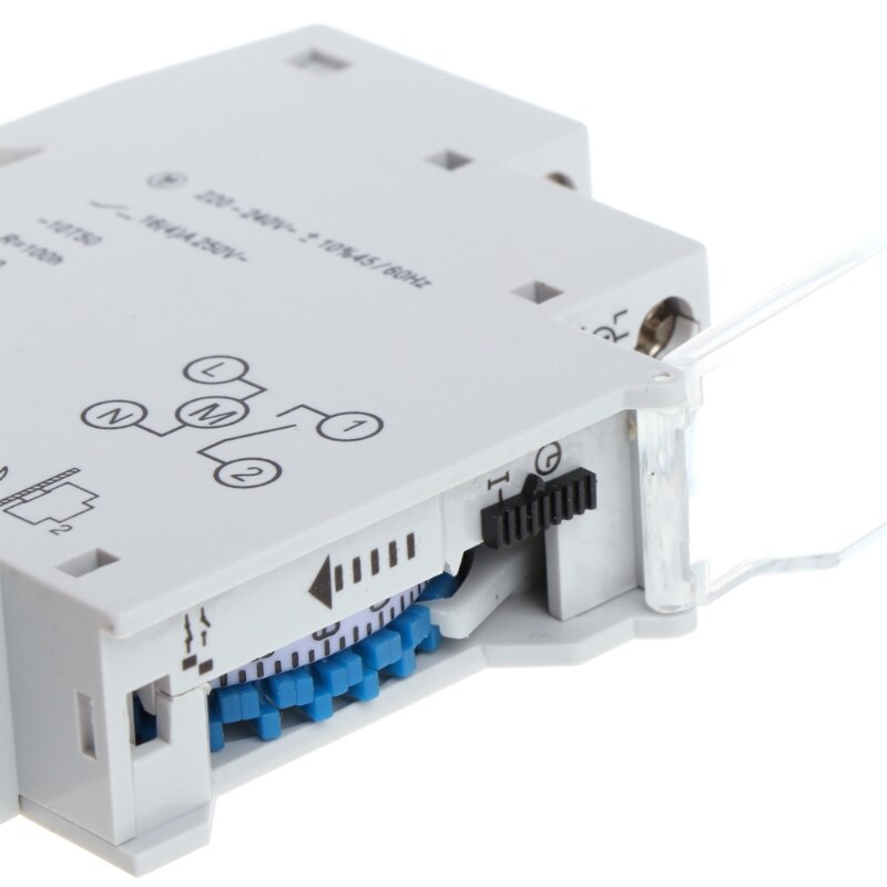 OOTDTY Mechanische 24 Stunden Programmierbare Lärm Schiene Timer Schalter Relais 110-240V 16A