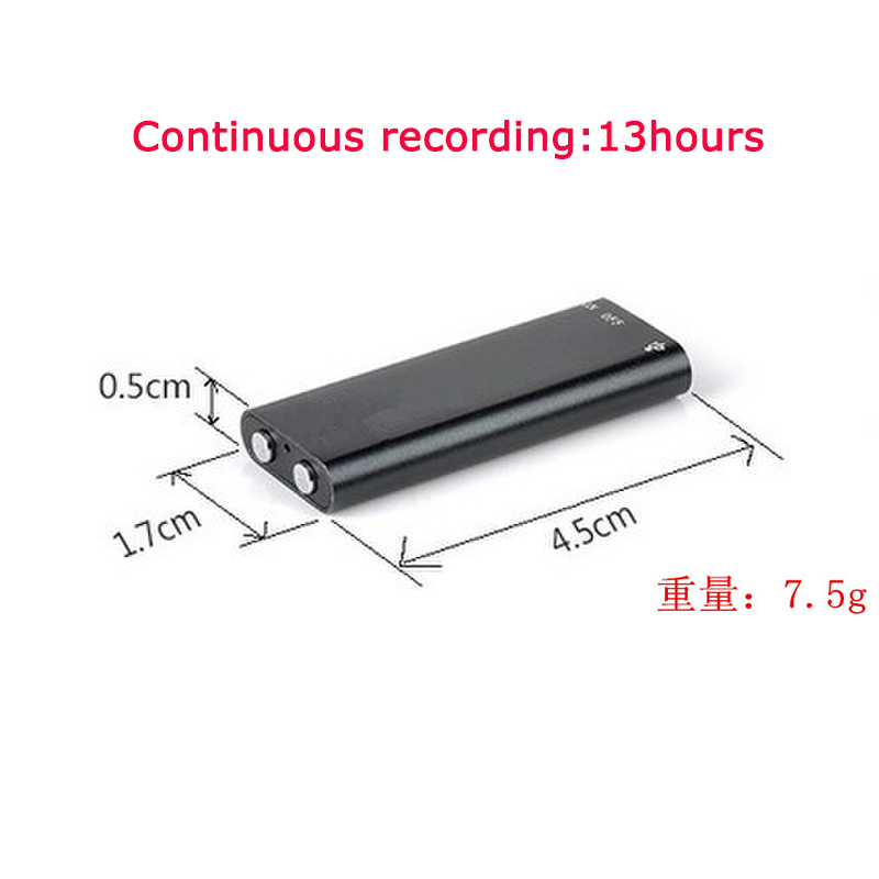 Global Kleinste 8G/16G Professionele Voice Recorder Digitale Audio Mini Dictafoon + MP3 Speler + USB Flash Drive gravador de voz