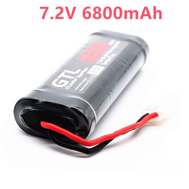 GOLDBAT 2x Batteries NiMH 3600mAh 7.2V – Compatible Tamiya, Pour RC Car, Camion, Bateau, Drone, Connecteur Tamiya