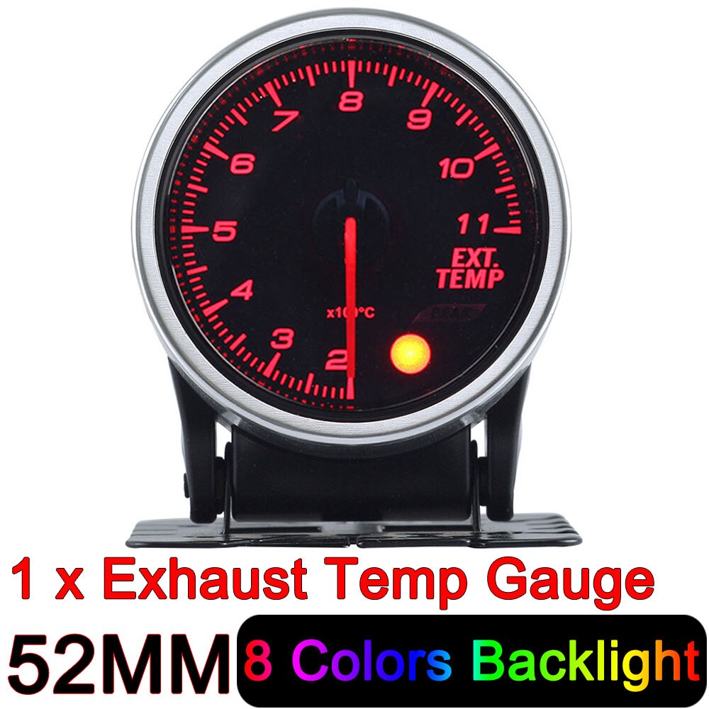 HD 2&quot; 52mm 8 Color LED Car Air Fuel Ratio Gauge Auto Bar Turbo Boost Gauge Meter Oil Water Temp Gauge Voltmeter EGT Tachometer: Exhaust Temp Gauge