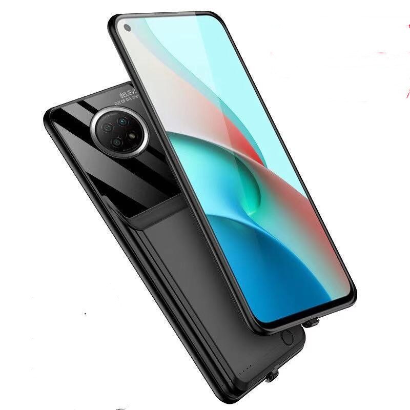10000Mah Batterij Lader Case Voor Voor Redmi Note9 Siliconen Schokbestendig Power Case Voor Xiaomi Redmi Note9 Pro Powerbank Cover