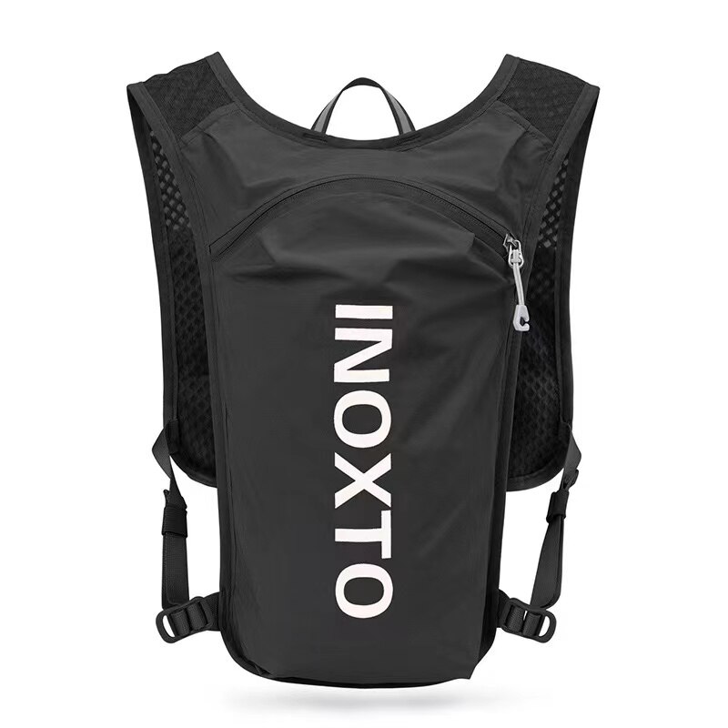 Topfight Brand INOXTO Outdoor Running Water Bags for Men Women 140g Bag 5L Water 1.5L Cycling Off-road Sports Jogging Backpack: Black White