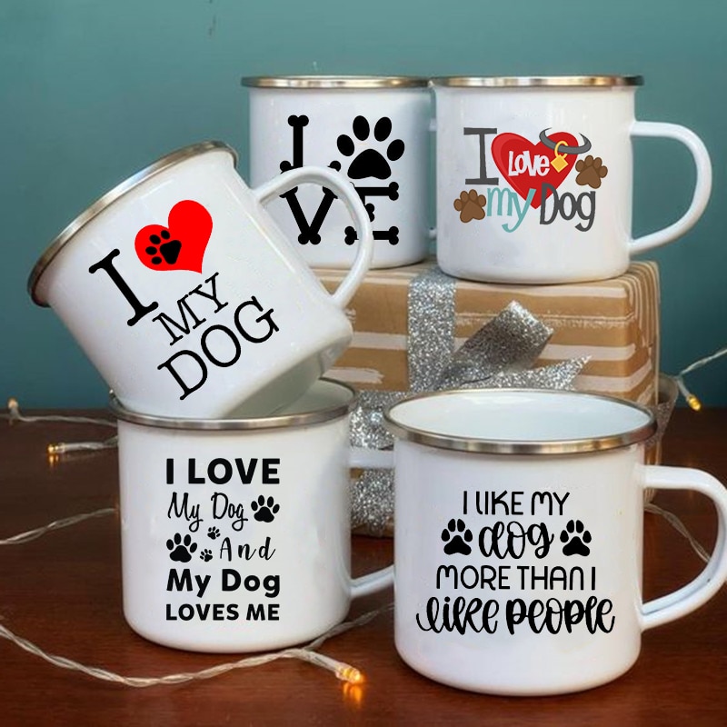 Tasse à café, thé, thé, café, boisson, Dessert, petit déjeuner, lait, Vintage, poignée, , I Love My Dog