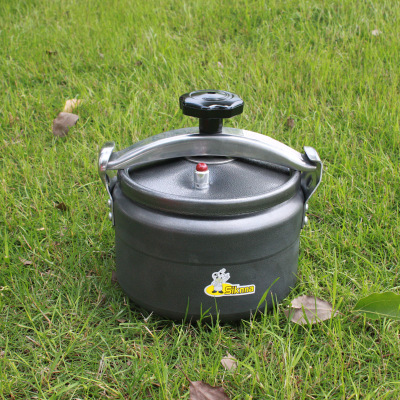 Pressure Cooker 3L Aluminum Explosion-Proof Pressure Cooker Pot Rice Cooking Stovetop Outdoor Camping Travel Pot High Elevation: Default Title