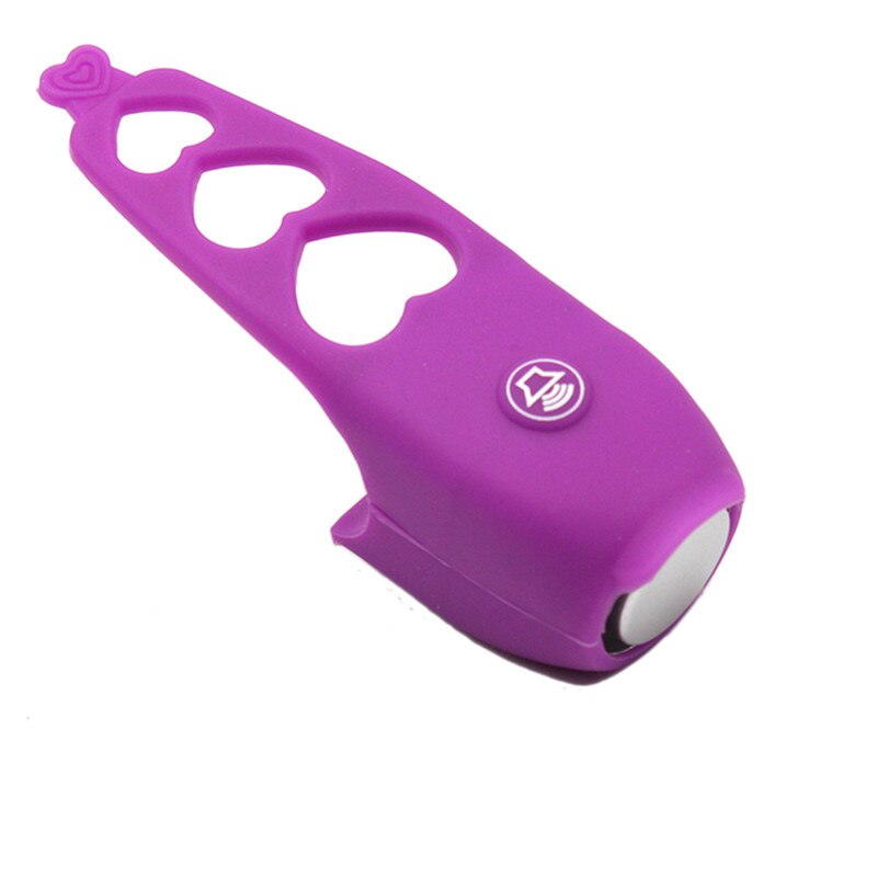 Riding Bike Electronic Bell Cycling Siren Very Loud Mountain Bike Handlebar Electronic Speaker Road: Purple