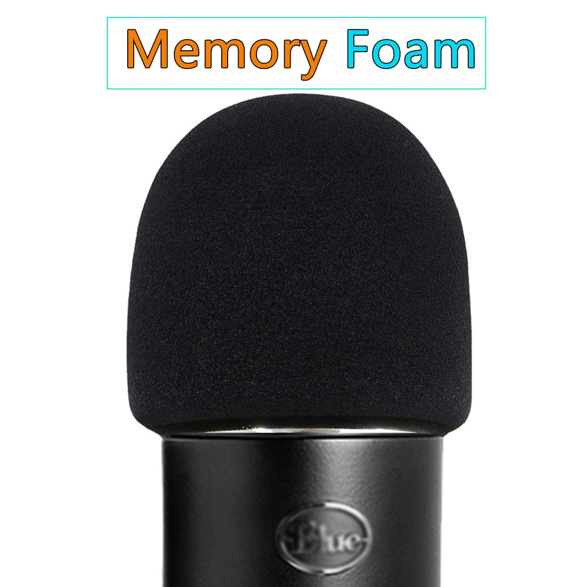 Voorruit memory foam cover wind pop filter voor Blauw Yeti, yeti Pro Microfoon mic condensator Noise filter spons