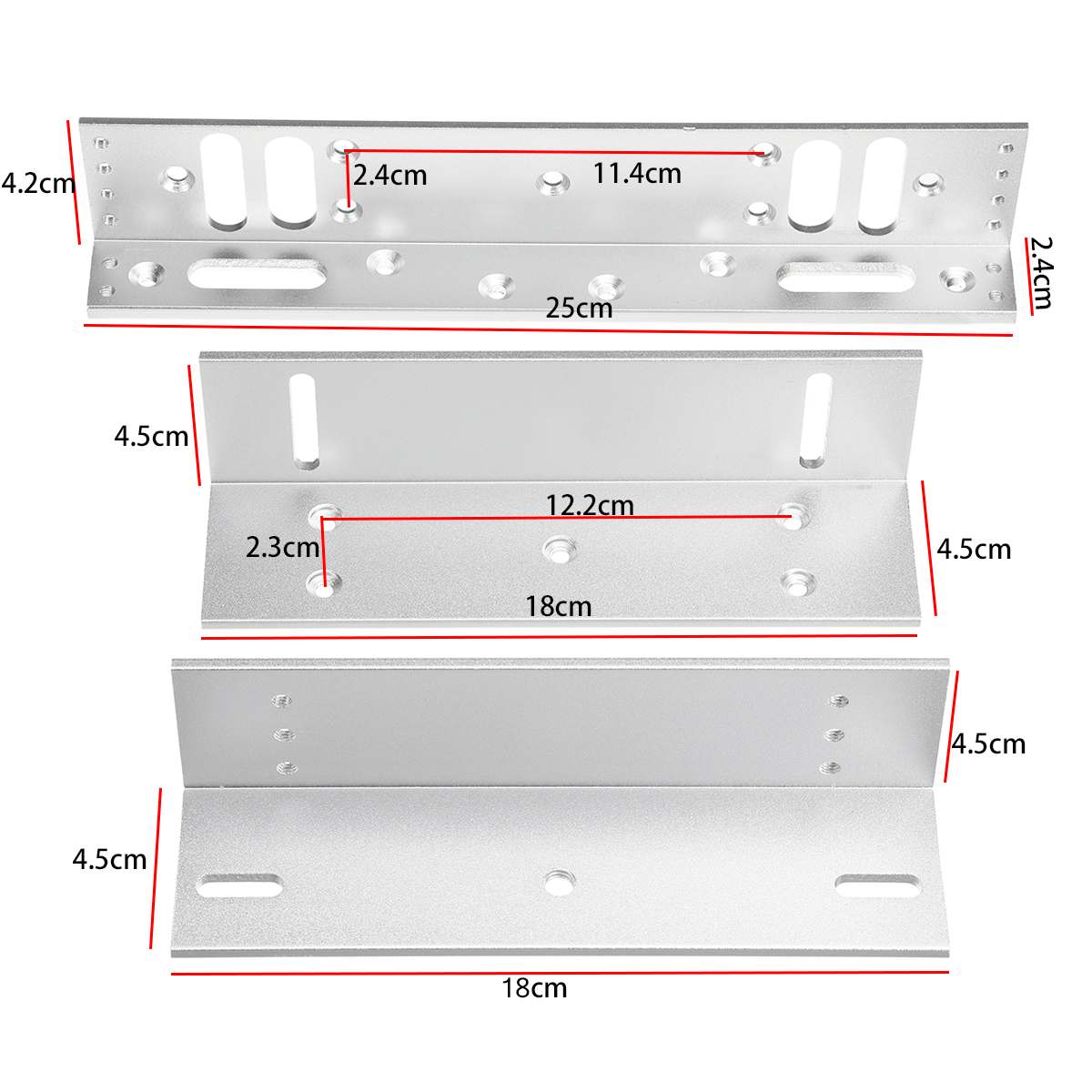 280Kg 600Lbs 12V Bracket Electric Magnetic Lock Mount Inward Door with Wooden Metal Door Access Control System