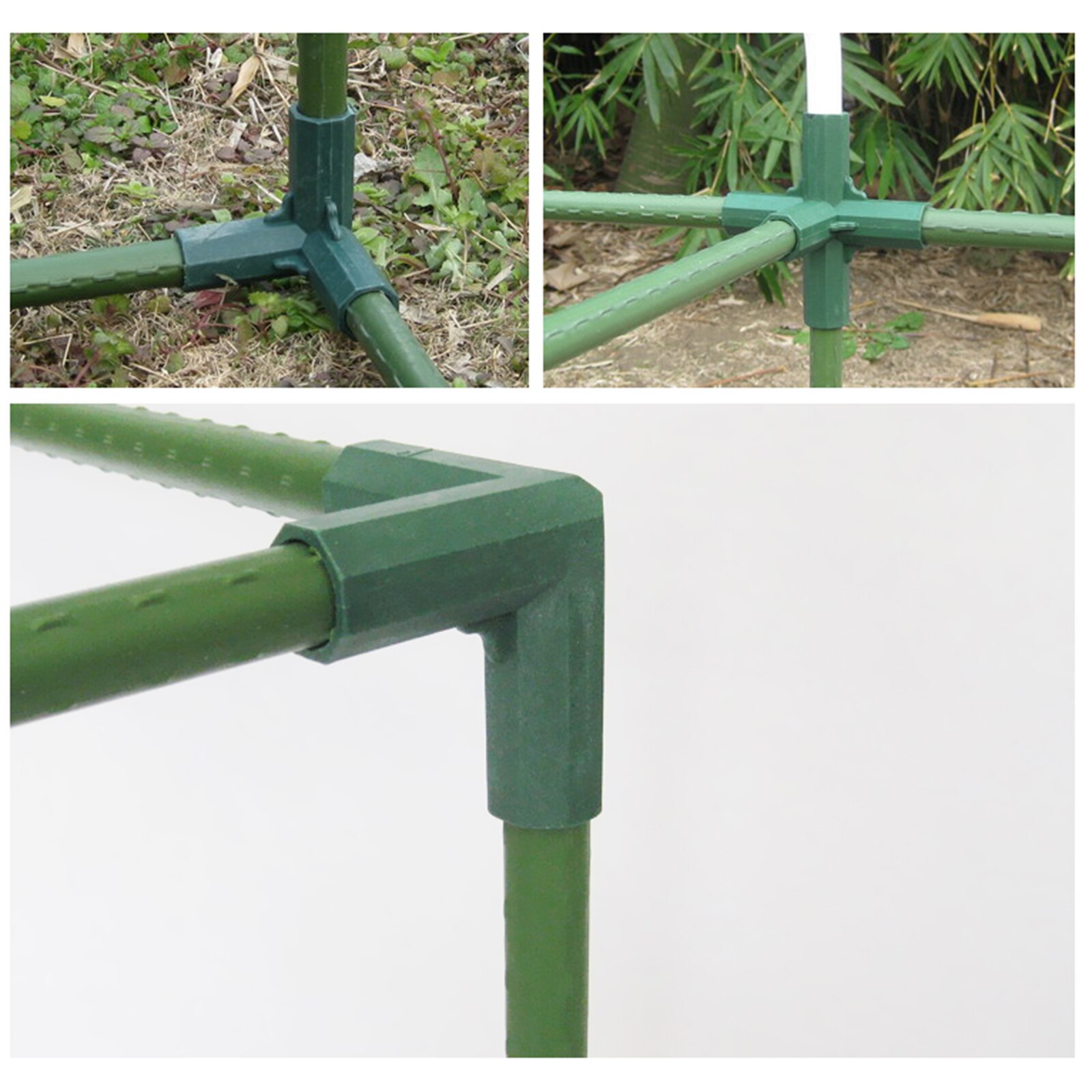 Tool Accessories Gardening Greenhouse Joint Pipe Pole Connecting Joints 6pcs Easy To Use 16mm 16 Mm PP Plastic Connectors