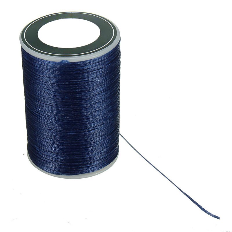 Hilo para coser cuero de 3 capas, cuerda plana de poliéster encerado de 0,8mm, bricolaje, hilo de artesanía para reparación de zapatos, sombreros y artesanías
