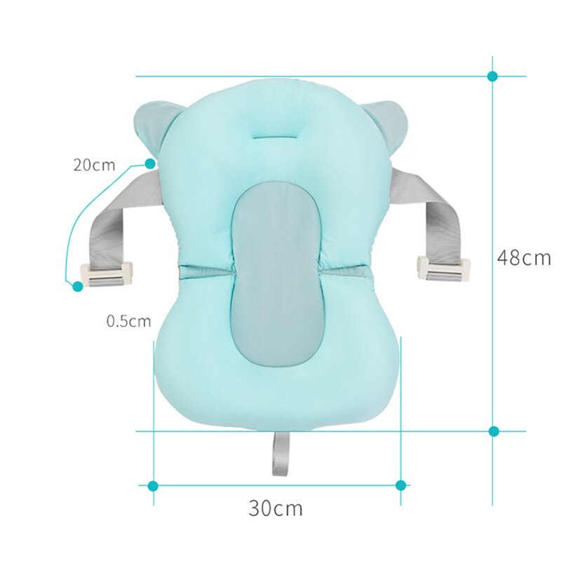 portátil para la Ducha del bebé cama de cojín de aire para el baño infantil almohadillas para traje de baño bañera antideslizante flotador tipo alfombra D6