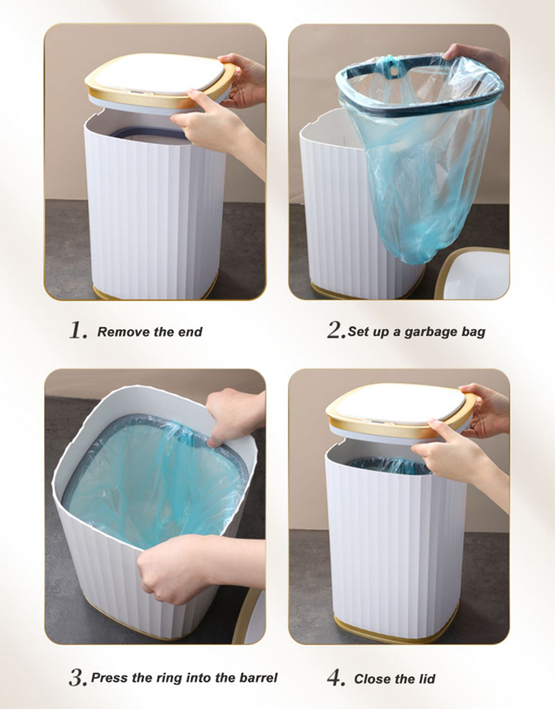 Joybos Automatic Sensor Dustbin Intelligent Trash Can Smart Sensor Electric Waste Bin Home Rubbish Can For Kitchen Bathroom