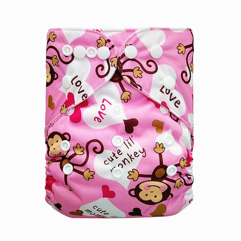 3-15KG Baby Cloth Diaper With 1pcs 4-layers Insert Washable Nappies ECO-Friendly Diaper Pocket Adjustable Reusable Cloth Diapers: R001